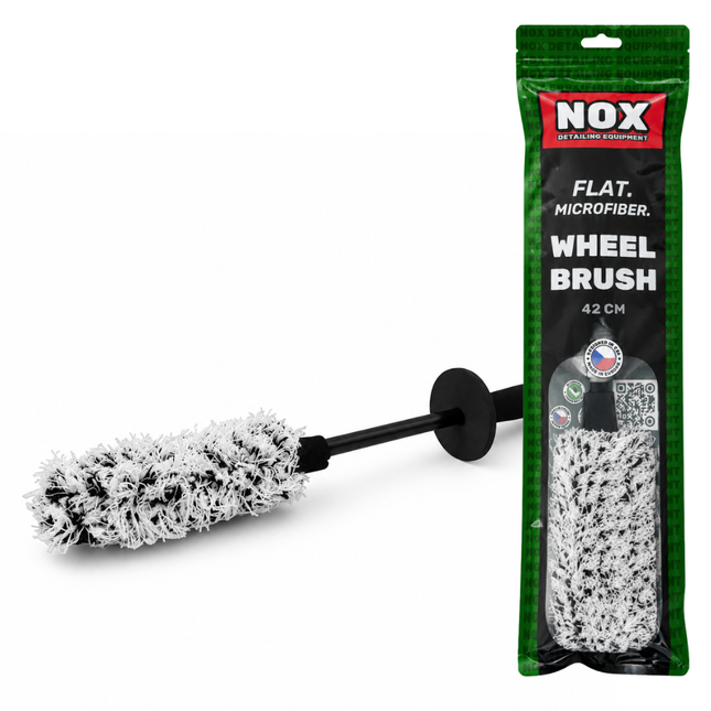 Kartáč Microfiber Flat WheelBrush™ 42 cm a zelené balení NOX Equipment