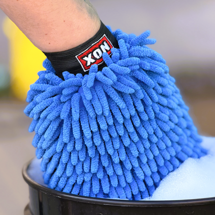 ChenilleWash Blue | Žinylková mycí rukavice