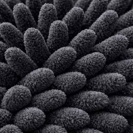 ChenilleWash Black | Žinylková mycí rukavice