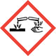 <strong>GHS05 </strong>Žíravé látky (Corrosion)