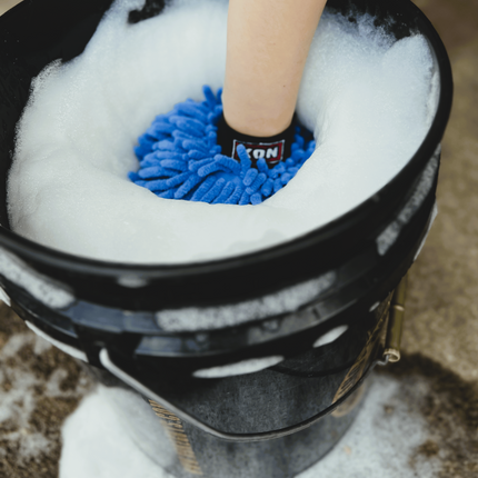 ChenilleWash Blue | Žinylková mycí rukavice