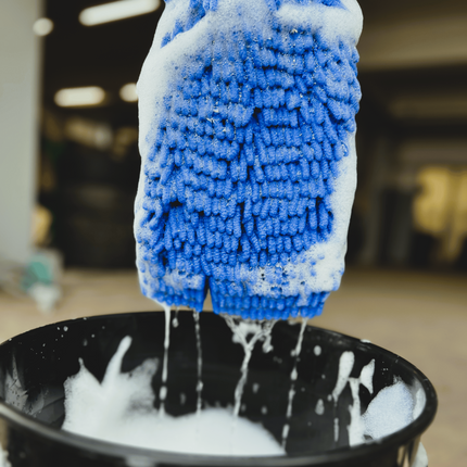 ChenilleWash Blue | Žinylková mycí rukavice