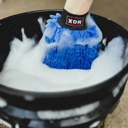 ChenilleWash Blue | Žinylková mycí rukavice