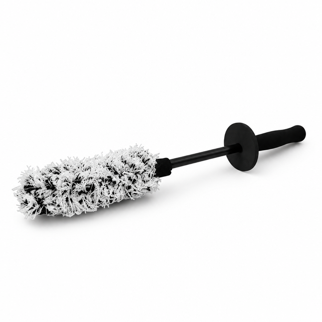 Mikrovláknový kartáč na kola Microfiber Flat WheelBrush™ s černým držadlem